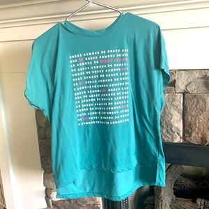 Teal under armor tee